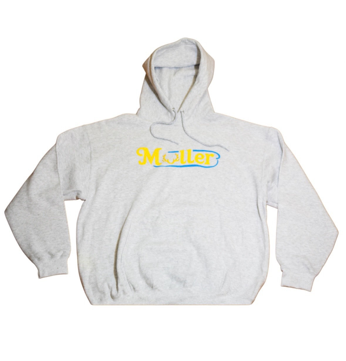 Muller Antler Script Hoodie - Heather Gray